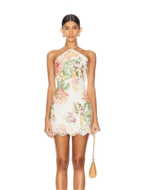 Hemant and Nandita Short floral lace dress